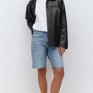 Gina Tricot '90s Vintage Bermuda Denim Shorts, 29 Waist